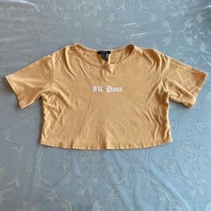 Forever 21 Yellow T-Shirt